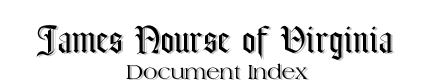 Documents Relating to James Nourse of Virginia